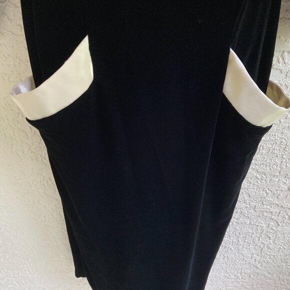 Saks Fifth Ave Velvet Dress & Jacket Vintage Size 8 Occasion Party  Gown 60s - Picture 5 of 14